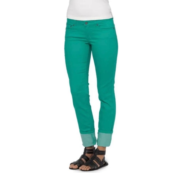 PRANA Low Rise Kara Stretch Jeans in Cool Green, Size 10, NWT! - Picture 1 of 7